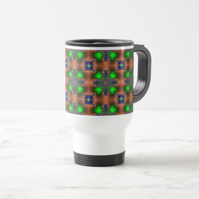 Artdeco Flowers i Retro Stil Resemugg (Framsida höger)