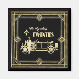 ArtDeco Gatsby Car från de rinnande tvillingarna B Magnet