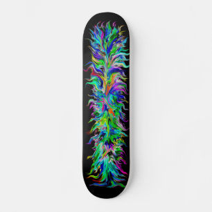 Artdeco i regnbågsstil mini skateboard bräda 18,5 cm