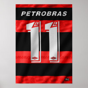 Arte Camisa Flamengo (Rumänien) 1996 Poster