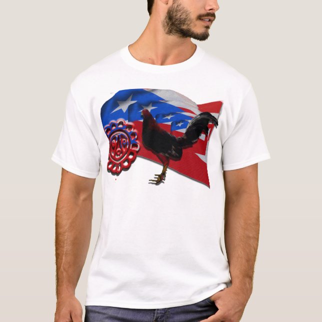Arte Cultura, Gallos de PR Tee Shirt (Framsida)