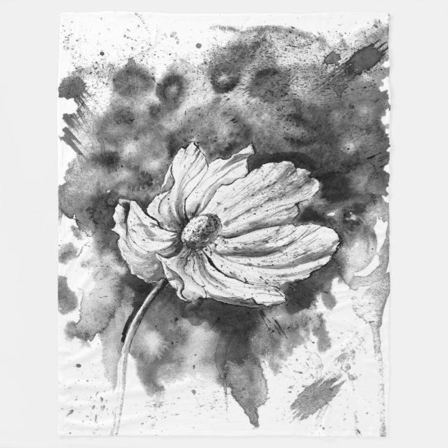 Arte de pintura con flor fleecefilt (Framsidan)