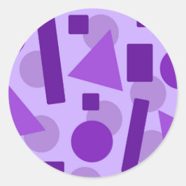 Arte Geométrico Runt Klistermärke