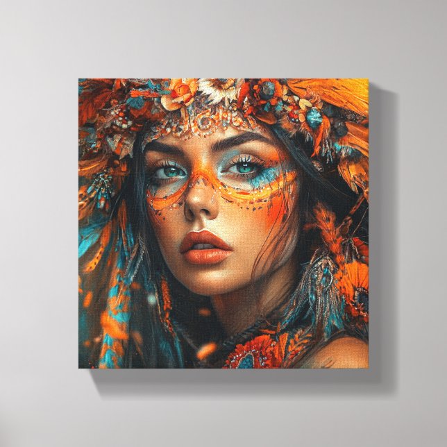 Arte Indígena Canvastryck (Framsida)