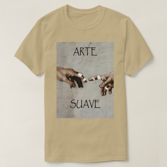 Arte Suave The Gentle Art BJJ Design T Shirt (Design framsida)