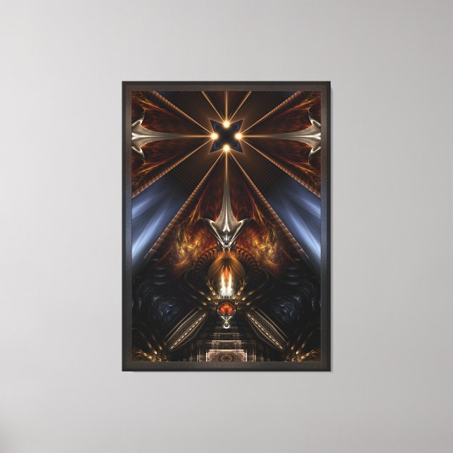 Arteknyia Fantasy Fractal Art Composition Canvastryck (Framsida)