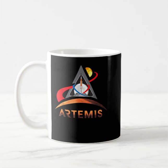 Artemis 1 NASA Måne till Mars Kaffemugg (Vänster)