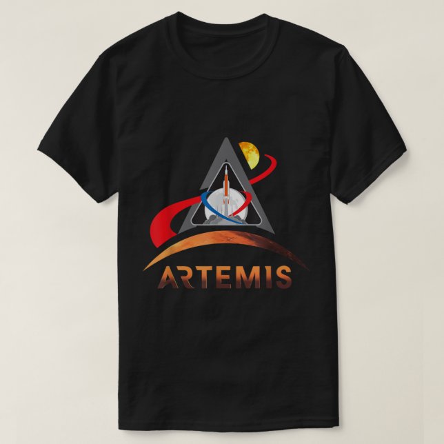 Artemis 1 NASA Moon to Mars  T Shirt (Design framsida)