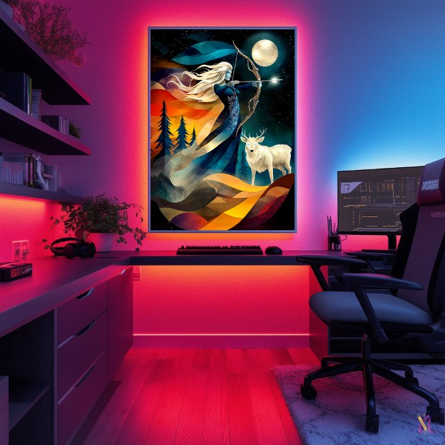 Artemis - Cubist Minimalist Legend - Goddess Poster (Skapare uppladdad)