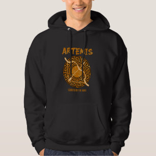Artemis Goddess för Hunt Ancient Grekiska Mytholog Hoodie