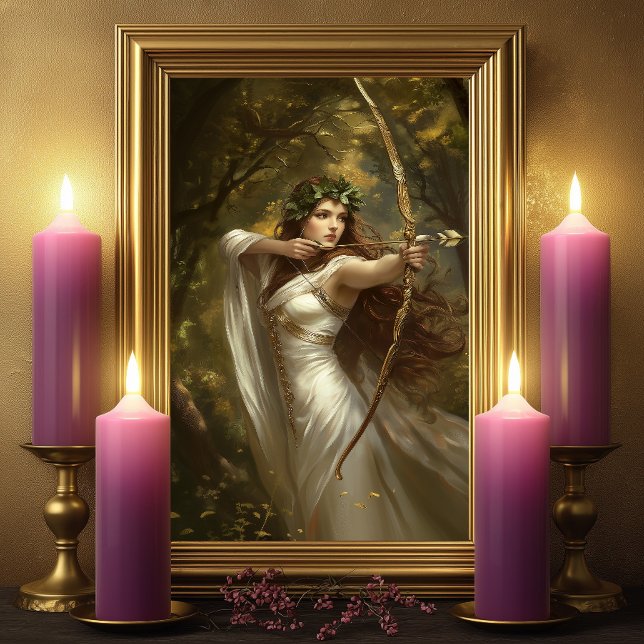 Artemis Greek Goddess Enchanted Forest Archer Poster (Skapare uppladdad)