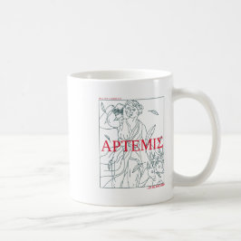 Artemis Grekiska mytologihistorik unik Kaffemugg