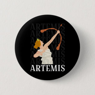 Artemis guddess jakt och den Måne grekiska myten Knapp