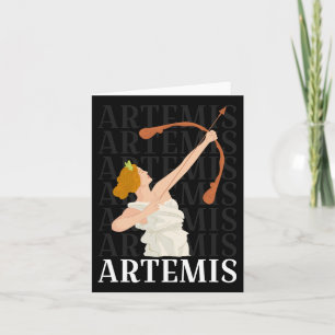 Artemis guddess jakt och den Måne grekiska myten Kort