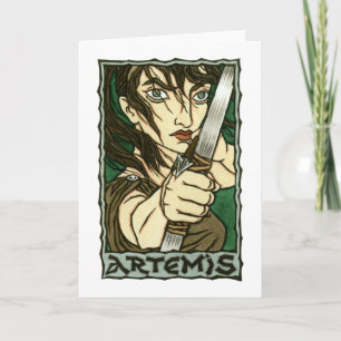 Artemis-hälsningskort Kort