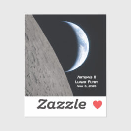 Artemis II månflygning Klistermärken