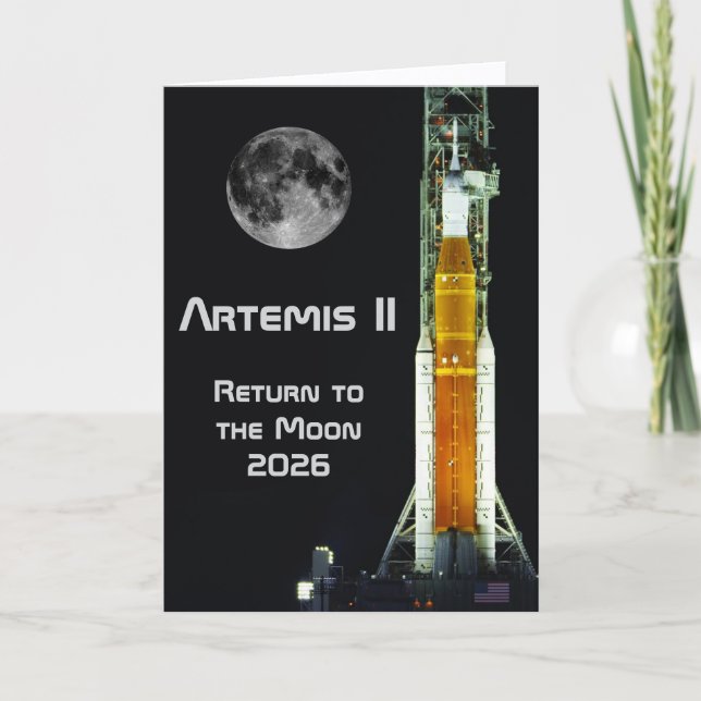 Artemis II månuppdrag Kort (Framsida)