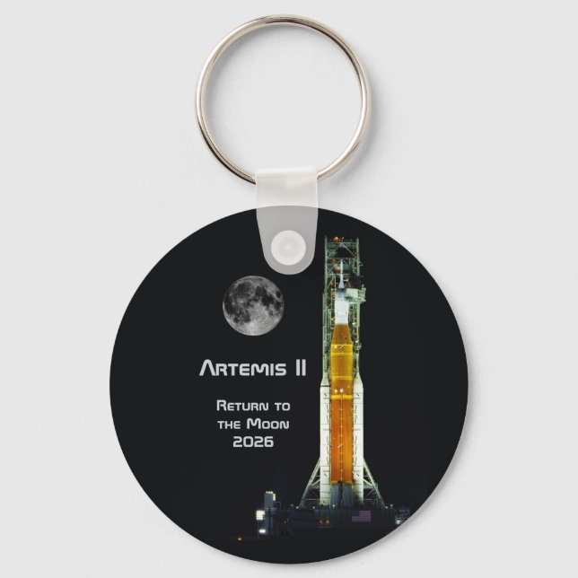 Artemis II månuppdrag Nyckelring (Framsida)