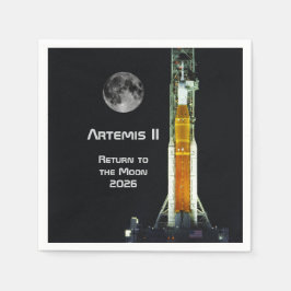 Artemis II Moon Mission Pappersservett