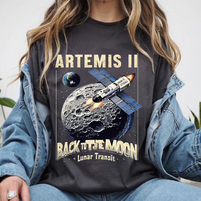 Artemis II NASA månuppdrag Kosmisk galaxkonst T Shirt (Skapare uppladdad)
