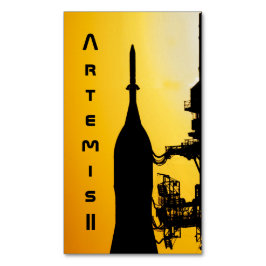 Artemis II till startplattan Magnetiska Visitkort