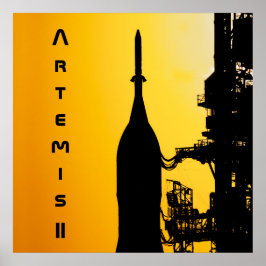 Artemis II till startplattan Poster