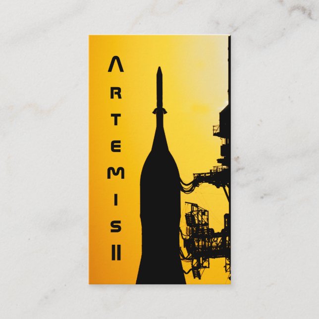 Artemis II till startplattan Visitkort (Framsida)