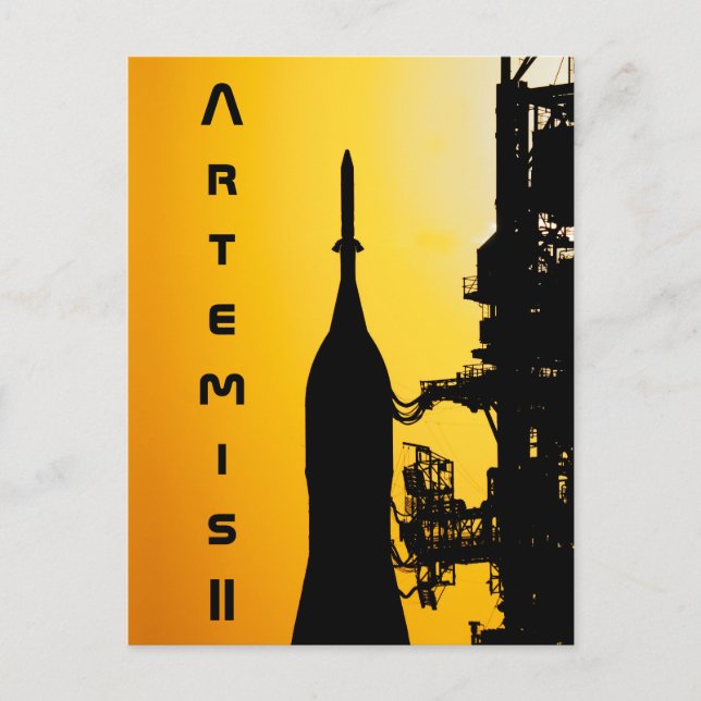 Artemis II till startplattan Vykort (Framsida)