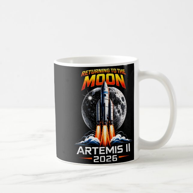 Artemis ii tillbaka till månen 2026 present för mä kaffemugg (Höger)