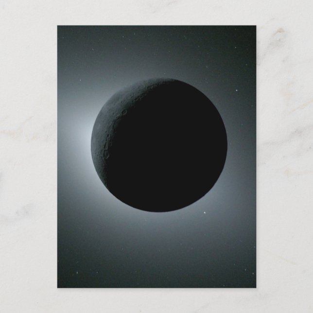 Artemis II Total Solar Eclipse Vykort (Framsida)
