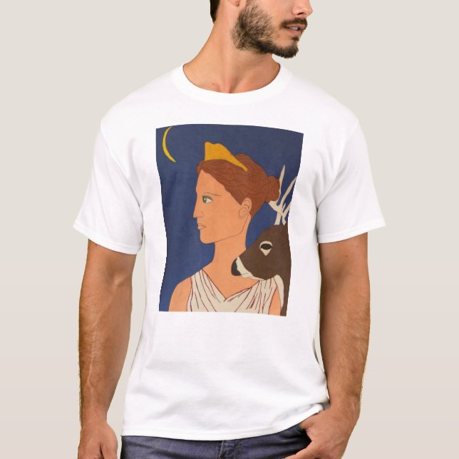 Artemis:  Måne gudinnan T-shirt (Framsida)