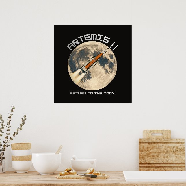 Artemis månuppdrag poster (Kök)