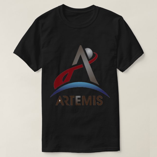 Artemis New NASA Officiell Logotyp  T Shirt (Design framsida)