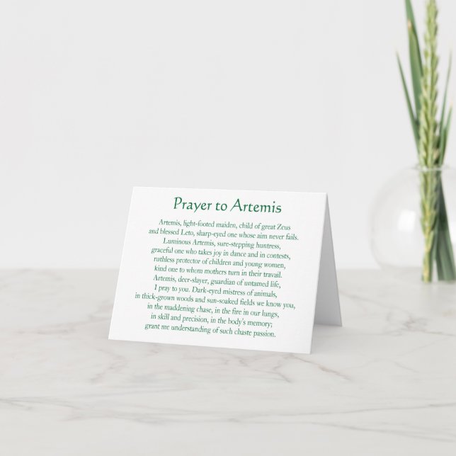 Artemis Notecard Kort (Framsida)