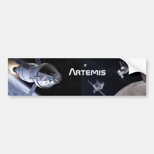 Artemis Orion SLS Måne Uppdrag Bildekal (Framsidan)
