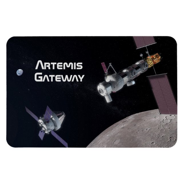 Artemis Orion SLS Måne Uppdrag Magnet (Horisontell)