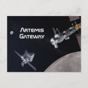 Artemis Orion SLS Måne Uppdrag Vykort