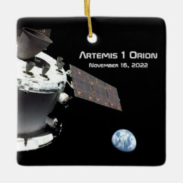 Artemis Orion Spacecraft Blue Marble Julgransprydnad Keramik