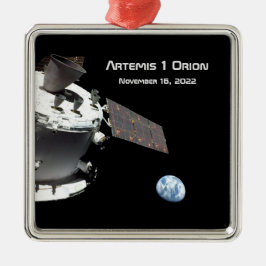 Artemis Orion Spacecraft Blue Marble Julgransprydnad Metall