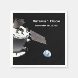 Artemis Orion Spacecraft Blue Marble Pappersservett