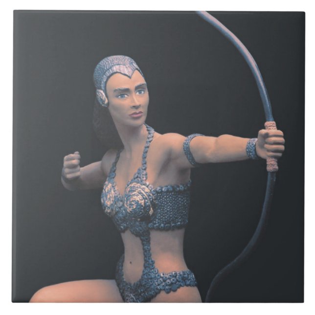 Artemis Sculpture Ceramic Tile Kakelplatta (Framsidan)