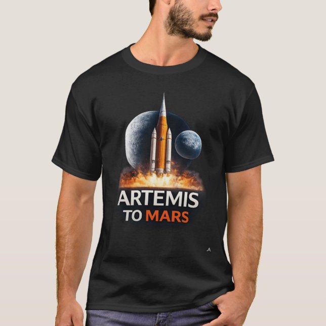 Artemis to Mars T Shirt (Framsida)