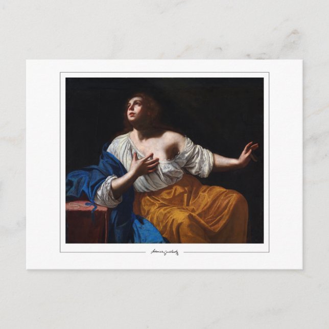 Artemisia Gentileschi #11 - Finkonst Vykort (Framsida)