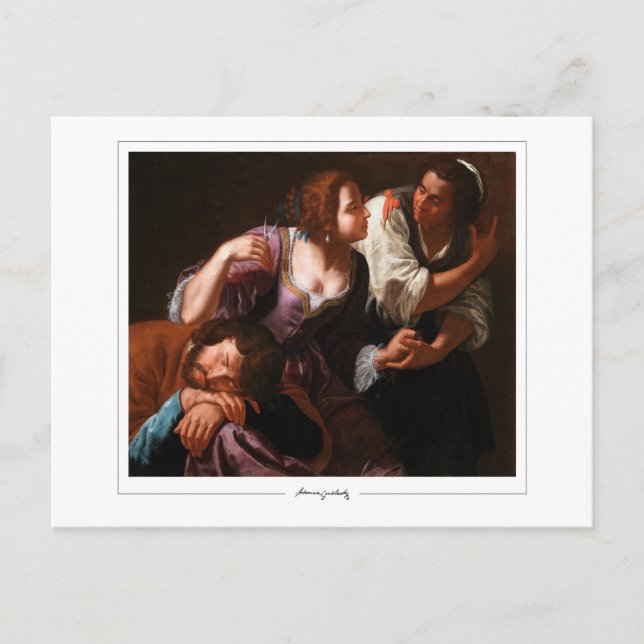 Artemisia Gentileschi #17 - Finkonst Vykort (Framsida)
