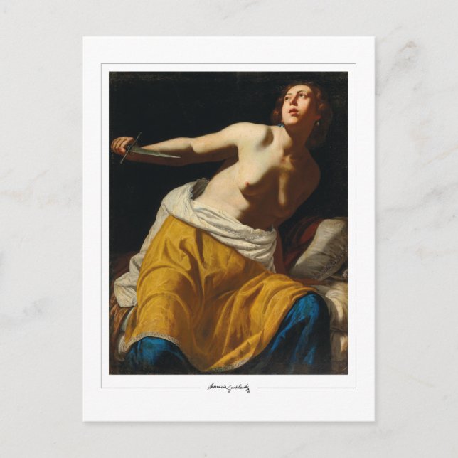 Artemisia Gentileschi #1 - Fin konst Vykort (Framsida)