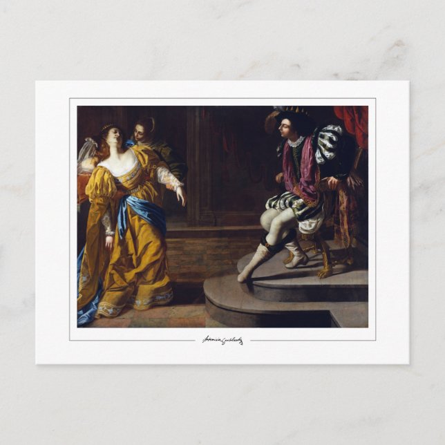 Artemisia Gentileschi #20 - Finkonst Vykort (Framsida)