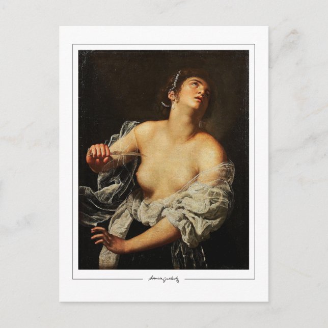 Artemisia Gentileschi #35 - Finkonst Vykort (Framsida)