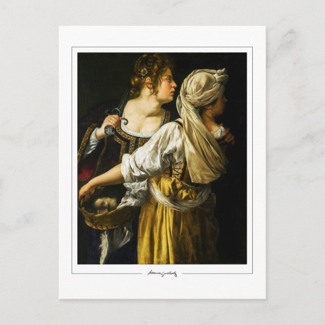 Artemisia Gentileschi #3 - Finkonst Vykort (Framsida)
