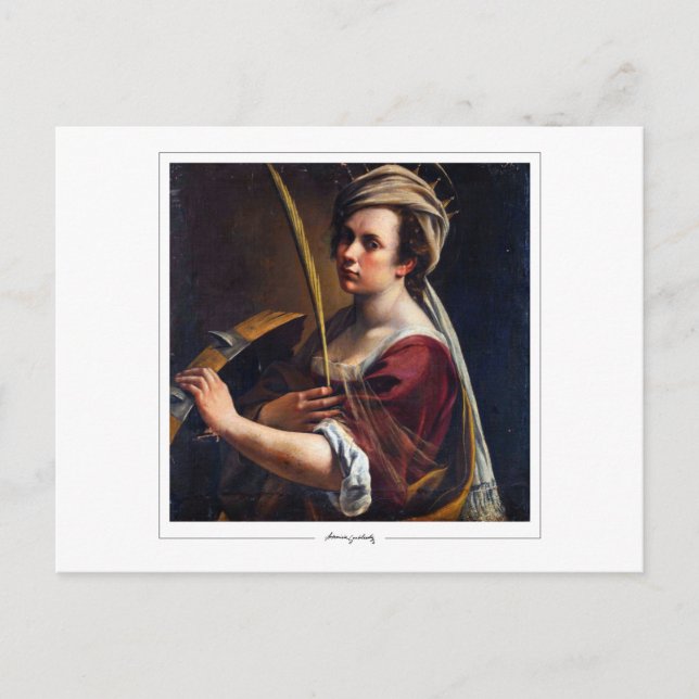 Artemisia Gentileschi #4 - Finkonst Vykort (Framsida)