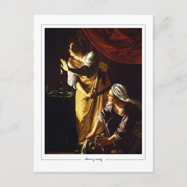 Artemisia Gentileschi #75 - Finkonst Vykort (Framsida)